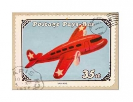 Postkarten Rotes Flugzeug