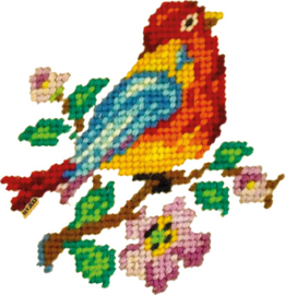 Gestickte Vögel