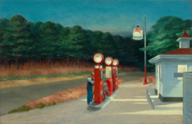 Bügelapplikation Edward Hopper - Gas