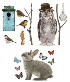 Wall decal Forest animals