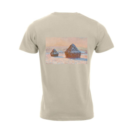 Bügelbild Heuhaufen, Morgendlicher Schneeeffekt – Claude Monet