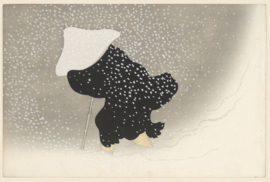Bügelbild Fallender Schnee - Kamisaka Sekka