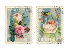 Timbres fleurs