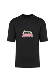 Rosafarbener Bus