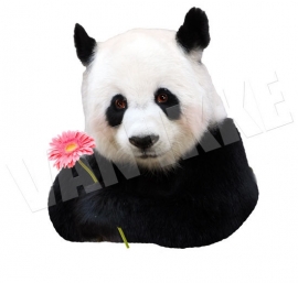 Panda mit Blume XS