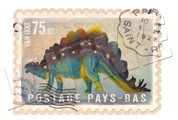 Dinosaurier-Briefmarke 2