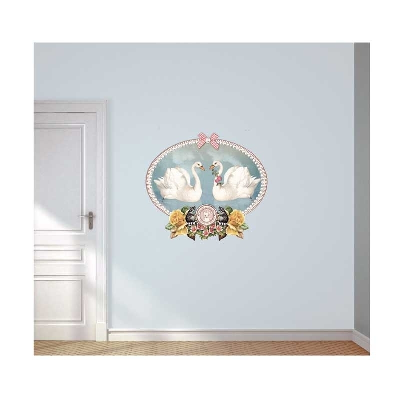 Wall decal Swans