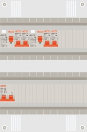 1 fase groepenkast met 4 groepen