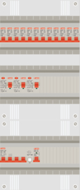 3 fase groepenkast met 12 lichtgroepen en PV groep