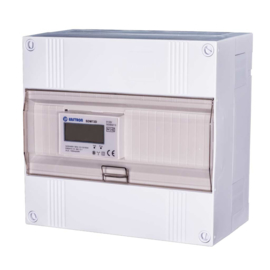 3 fase LCD modulaire kwh meter 100A in 12 modulen kast (tot max. 63A)