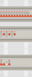 1 fase groepenkast met 10 lichtgroepen, kookgroep en PV groep