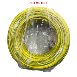 H07Z-K 6mm2 per meter groen/geel