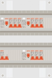 1 fase groepenkast met 9 groepen