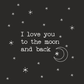 Kaart i love you to the moon
