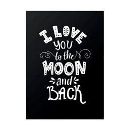 Poster i love you to the moon A4