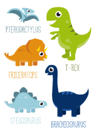 Poster dinosaurus A3