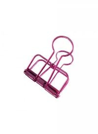Binder clips roze