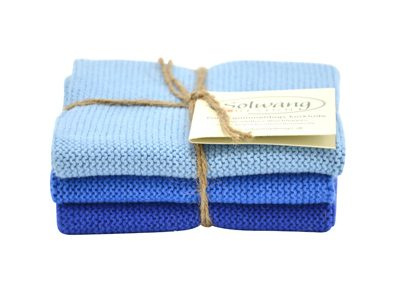 Wash cloth Solwang Design, blue