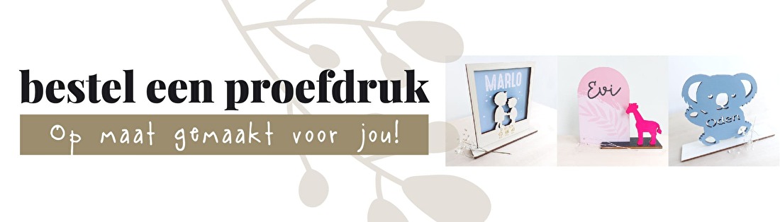 Bestel een proefdruk van jouw favoriete geboortekaartje