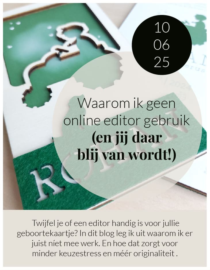 Blog waarom geen online editor bij BrievenbusDroom
