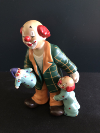 Goebel porselein: Happy Clowns Franz 11 cm hoog / Kasper & Co. 11 cm hoog / Topolino 12 cm hoog