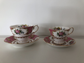 Royal Albert Lady Carlyle dames en heren kop  en schotel