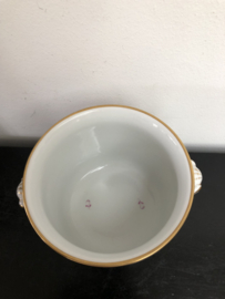 Herend porselein: Cachepot App rood 7214/AP hoogte 12 cm doorsnede 14 cm
