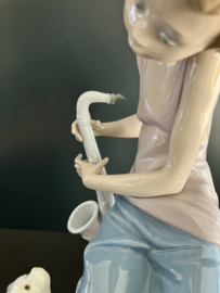 VERKOCHT Lladro porselein: Clown With Saxophone / Payaso Saxofon Salvador Debón 1980-1985 hoog 26 cm 01005059