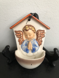 Originele Hummel 75 Weihkessel / Holy Water Font Weisser Engel / White Angel 9 cm TMK-7