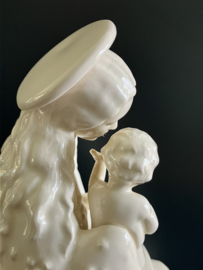 Originele Hummel 10/3 Blumenmadonna / Flower Madonna creme hoog 31 cm breed 23 cm TMK-5 1972-1979