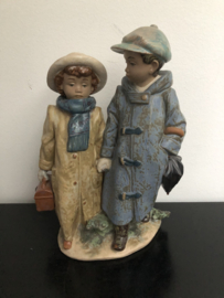 Lladro Gres porselein: Away To School / Camino del Colegio Antonio Ramos 28 cm hoog 01012242