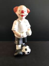 Goebel porselein: Happy Clowns Lucky 19 cm lang en 11,5 cm hoog / Franz 17 cm hoog