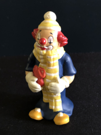 Goebel porselein: Happy Clowns Fido 7 cm hoog / Arnold II 8 cm hoog / Charly II 7 cm hoog