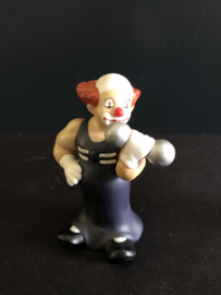 Goebel porselein: Happy Clowns Fido 7 cm hoog / Arnold II 8 cm hoog / Charly II 7 cm hoog