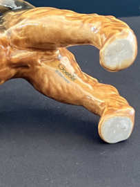 Goebel porselein: Terrier breed 15 cm hoog 12 cm