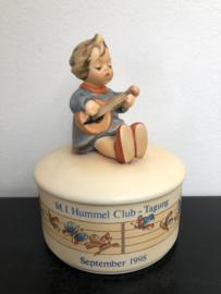 Originele Hummel IV/53 Musikdose Gesangprobe / Music Box Joyful doorsnede 14 cm hoogte 15 cm TMK7 04142 van 29.900