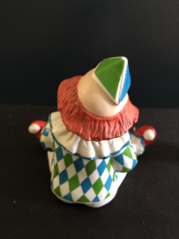 Goebel porselein: Happy Clowns Luigi 10 cm hoog / Bopov 12 cm hoog