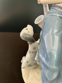 VERKOCHT Lladro porselein: Clown With Saxophone / Payaso Saxofon Salvador Debón 1980-1985 hoog 26 cm 01005059