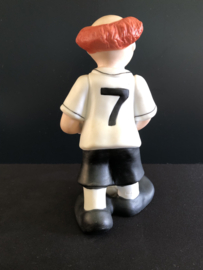 Goebel porselein: Happy Clowns Lucky 19 cm lang en 11,5 cm hoog / Franz 17 cm hoog