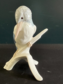 Goebel porselein: ijsvogel CV58 hoog 10 cm grijs/blauw glans uitvoering