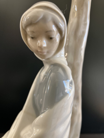 Lladro porselein: New Shepherdess Lamp / Pastora Nueva Lampara Fulgencio Garcia 1969-1976 hoog 28 cm / 46 cm