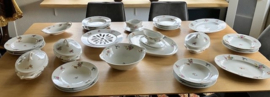 Rosenthal porselein: Zeer compleet 6-delig ontbijt- en diner servies uit de periode 1919-1935