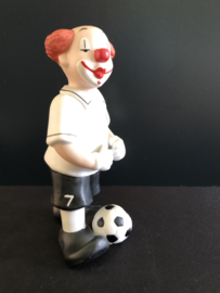 Goebel porselein: Happy Clowns Lucky 19 cm lang en 11,5 cm hoog / Franz 17 cm hoog