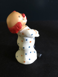 Goebel porselein: Happy Clowns Fido 7 cm hoog / Arnold II 8 cm hoog / Charly II 7 cm hoog