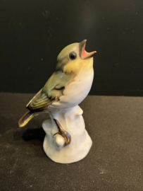 Goebel porselein: Groenling 18028 hoog 8 cm glans  glans uitvoering