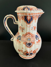Porceleyne Fles Pijnacker: grote Chocoladekan met deksel G7 hoog 26 cm diameter buik 15 cm DK=1991 APR Mw.A.Pronk 1972-1971 en 1980-1996