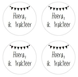 stickers, ik trakteer, per 24 stuks