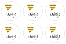 stickers kadootje, per 24