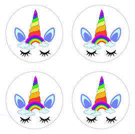 stickers unicorn, per 24 stuks