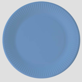 kartonnen bord blauw, biologisch afbreekbaar, per 8 stuks